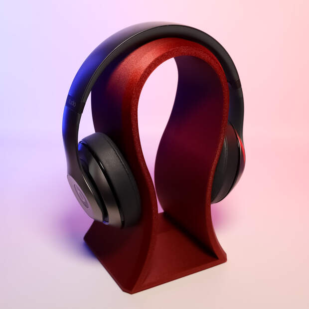 Advanc3D Sculptural headphone stand: Artistic holder for your headphones