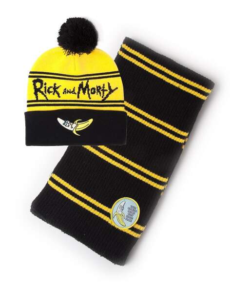 Rick and Morty - Banana Beanie & Scarf Giftset