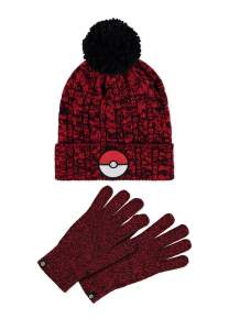 Pokémon - Mens Giftset (Beanie & Knitted Gloves)