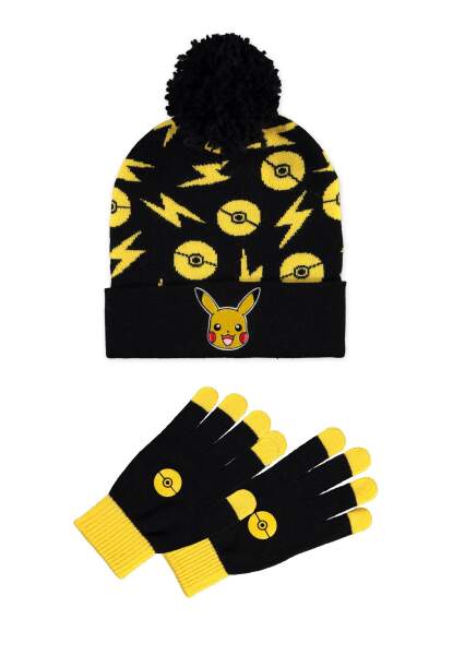 Pokémon - Mens Giftset (Beanie & Knitted Gloves)