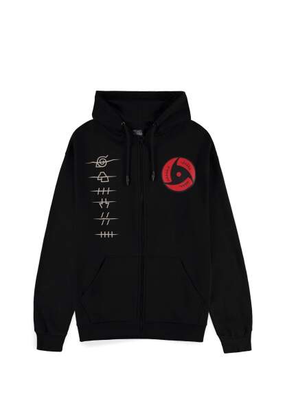 Naruto Shippuden - Akatsuki Symbols Mens Zipper Hoodie