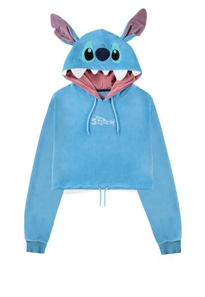 Lilo & Stitch - Stitch - Womens Novelty Cropped Hoodie