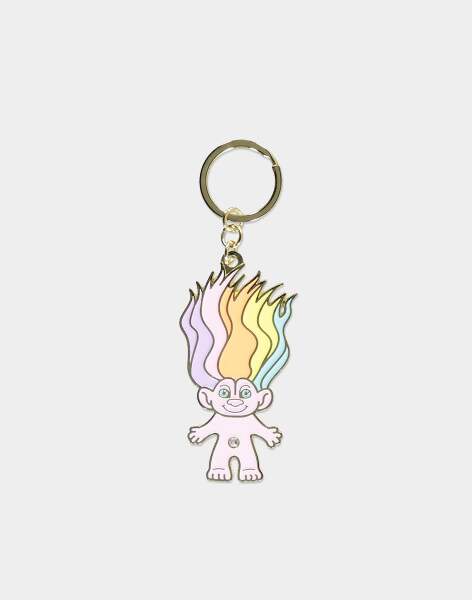 Trolls - Metal Keychain With PU Label