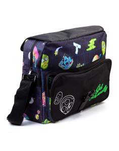 Rick And Morty - Space AOP With Flock Print Messengerbag