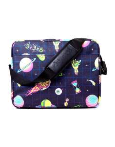 Rick And Morty - Space AOP With Flock Print Messengerbag