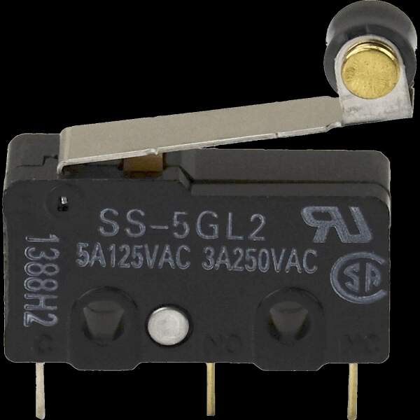 Advanc3D Microschalter 3 Pins 3A-5A 125V-250V SS-5GL-2 20x10x6mm mit Rolle vorne