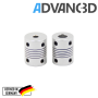 Advanc3D Flexible Wellen Kupplung Motorkupplung 5 mm auf 8 mm Aluminium 18 x 25mm seite